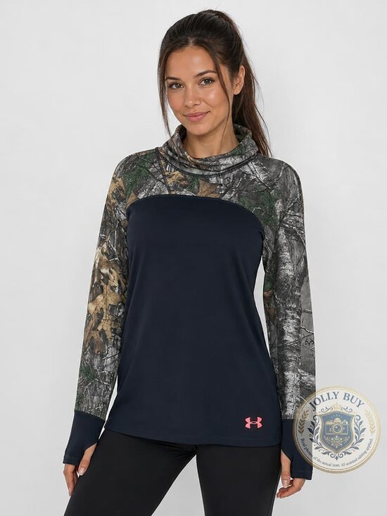 Under Armour Tops - Under Armour Women's Sweatshirt Scent Control Turtleneck Compress Shirt Size L